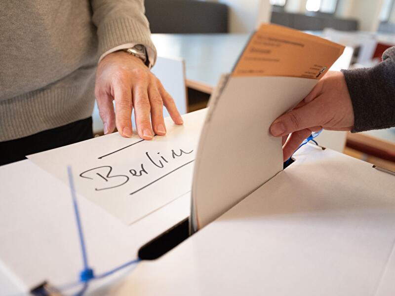 Stimmabgabe in Berlin