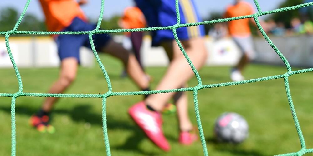 Soccer on a sports field (stock photo)