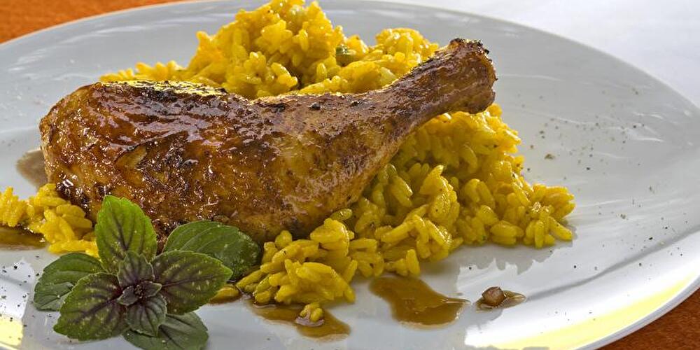 Chicken Drumstick with Rice