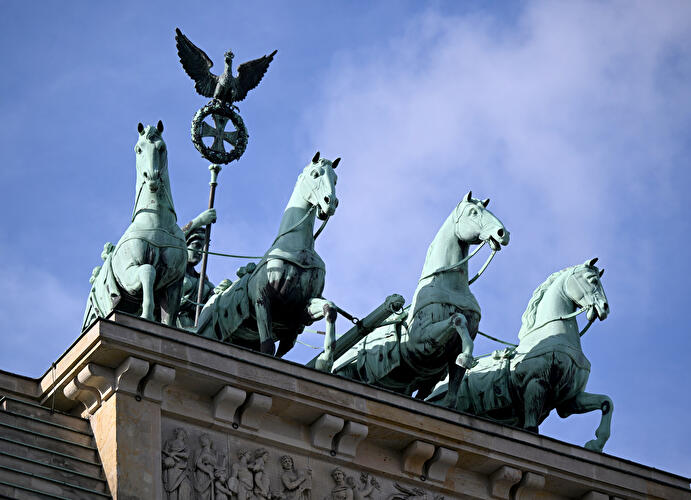 Quadriga on top of Brandenburg Gate
