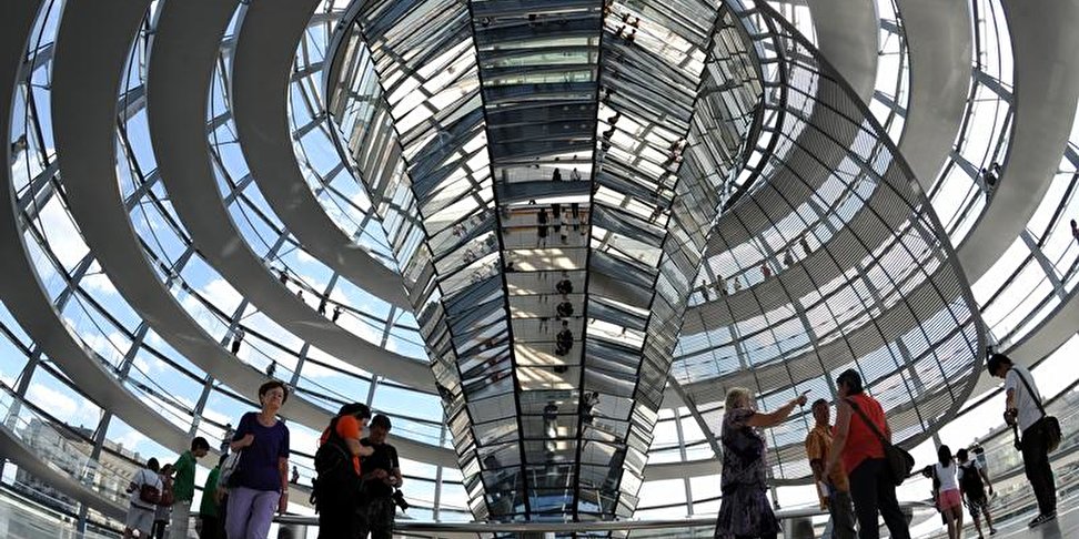 Glaskuppel des Bundestages