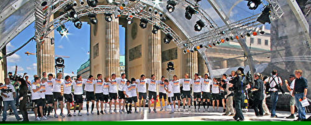 Nationalmannschaft auf der Fanmeile