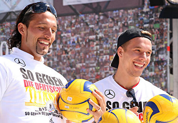 Nationalmannschaft auf der Fanmeile