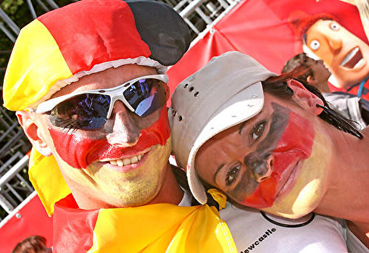 Nationalmannschaft auf der Fanmeile