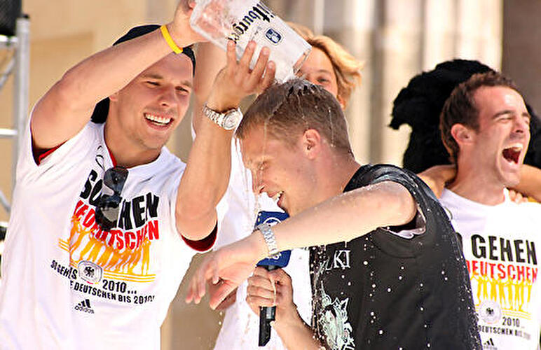 Nationalmannschaft auf der Fanmeile