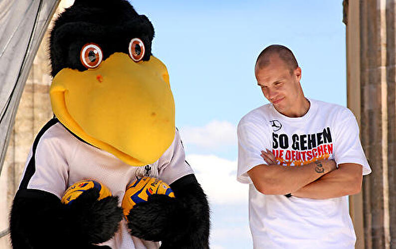 Nationalmannschaft auf der Fanmeile