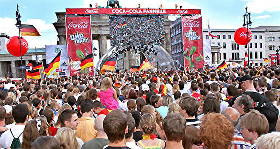 Nationalmannschaft auf der Fanmeile