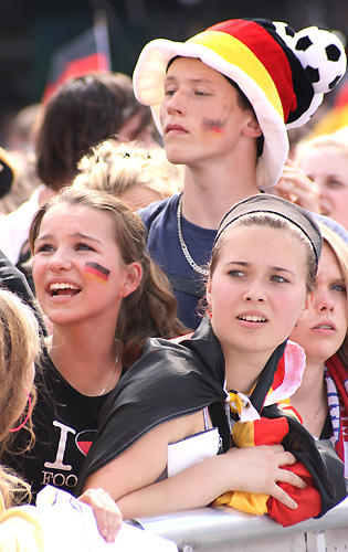 Nationalmannschaft auf der Fanmeile