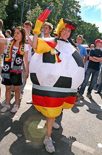 Nationalmannschaft auf der Fanmeile