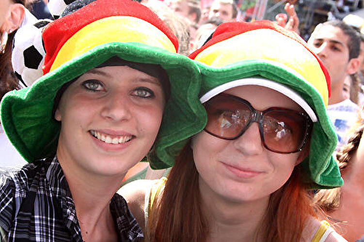 Nationalmannschaft auf der Fanmeile