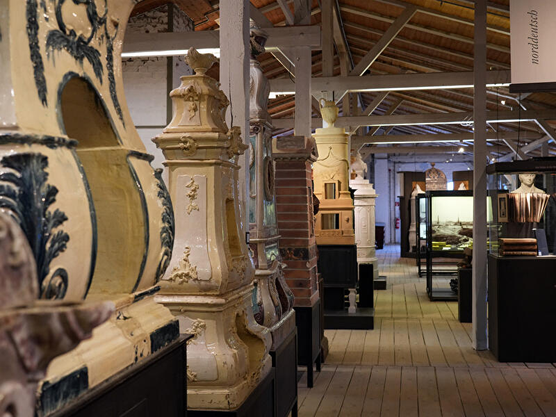 Ausstellungsstücke im Ofenmuseum Velten
