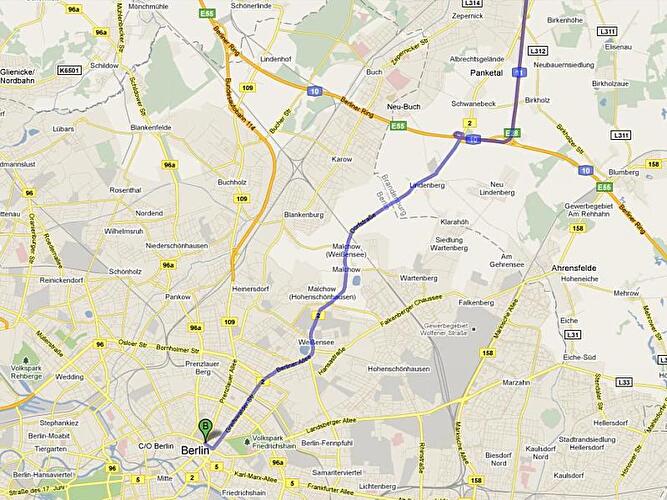Anreise nach Berlin aus dem Nordosten