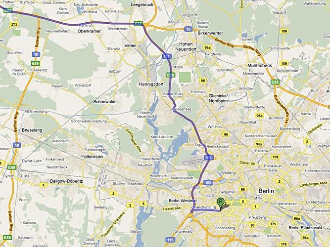 Anreise nach Berlin aus dem Nordwesten