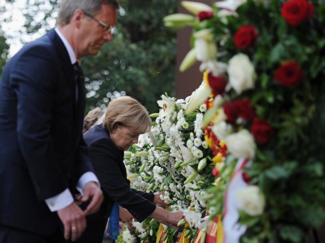 Bundeskanzlerin Angela Merkel und Bundespräsident Christian Wulff