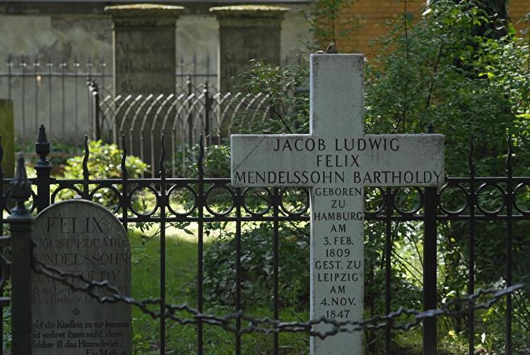 Grabstätte von Felix Mendelssohn Bartholdy auf den Friedhöfen am Halleschen Tor