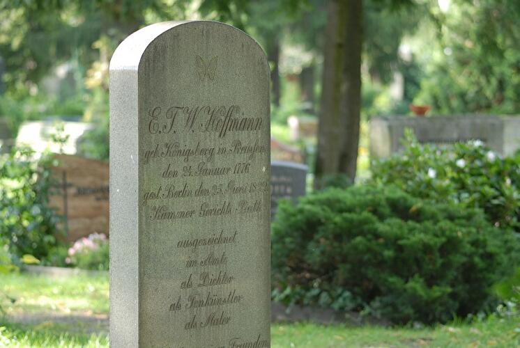 Grabstätte von E.T.A. Hoffmann auf den Friedhöfen am Halleschen Tor