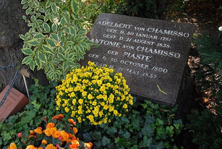 Grabstätte von Adelbert von Chamisso auf den Friedhöfen am Halleschen Tor