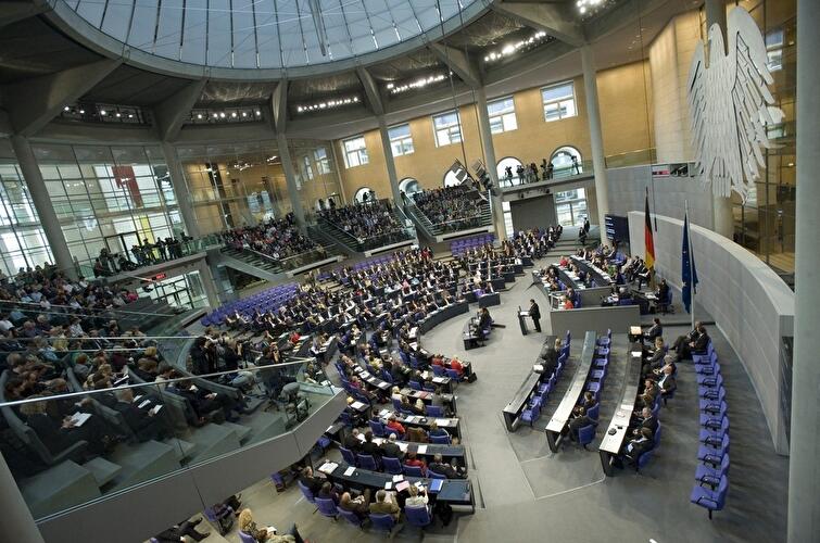 Reichstagsgebäude Berlin von Innen