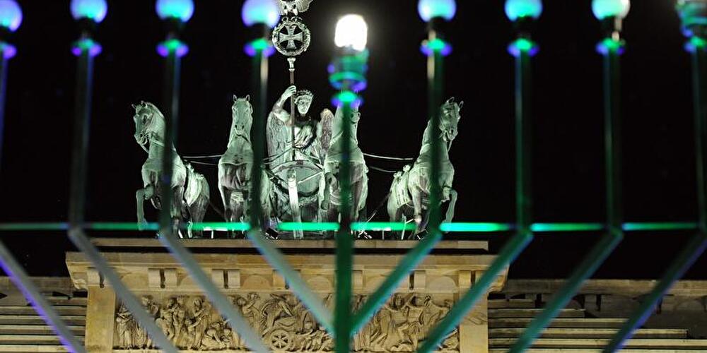 Chanukka-Lights at Brandenburger Tor