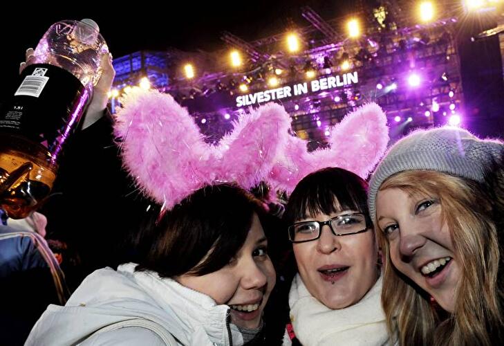 Silvester 2011 am Brandenburger Tor