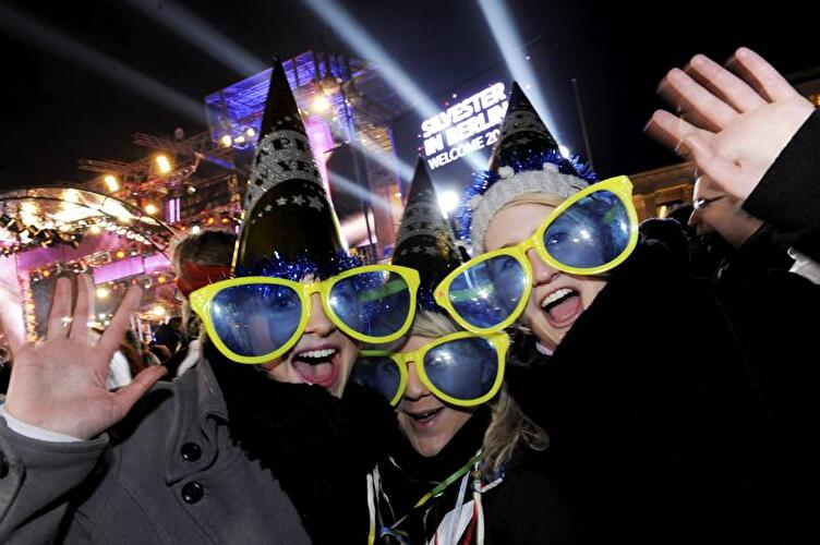 Silvester 2011 am Brandenburger Tor