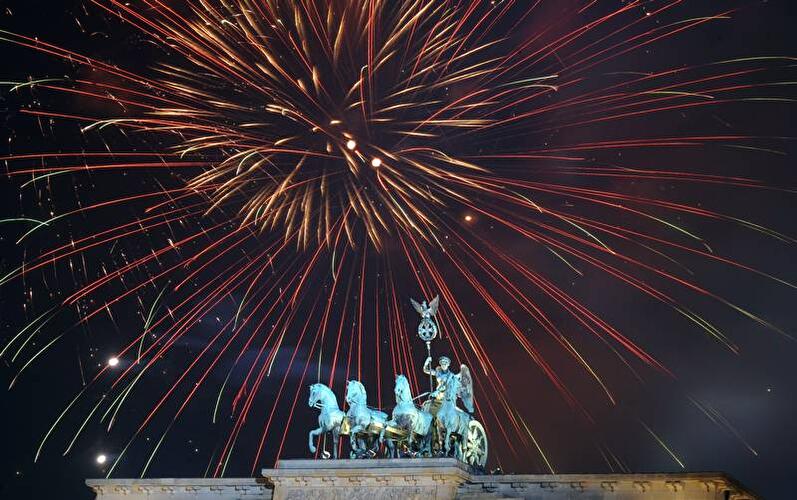 Silvester 2011 am Brandenburger Tor