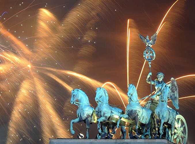 Silvester 2011 am Brandenburger Tor