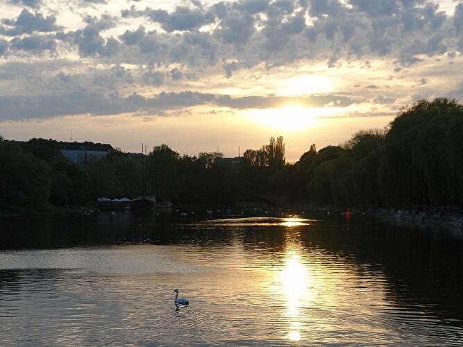 Sonnenuntergang in Berlin