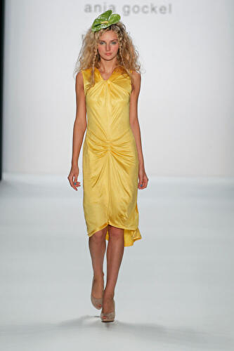Anja Gockel auf der Fashion Week