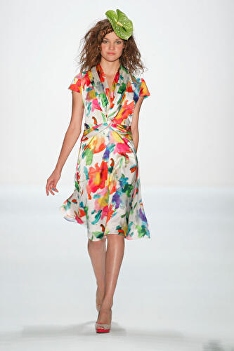 Anja Gockel auf der Fashion Week