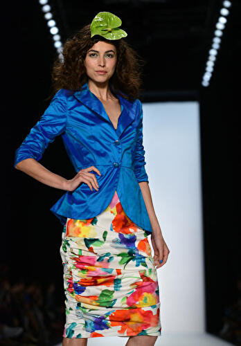 Anja Gockel auf der Fashion Week