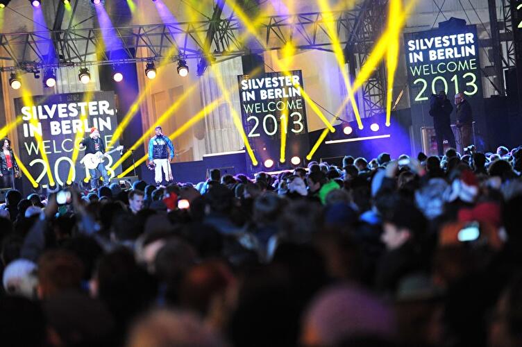 Silvester am Brandenburger Tor 2012