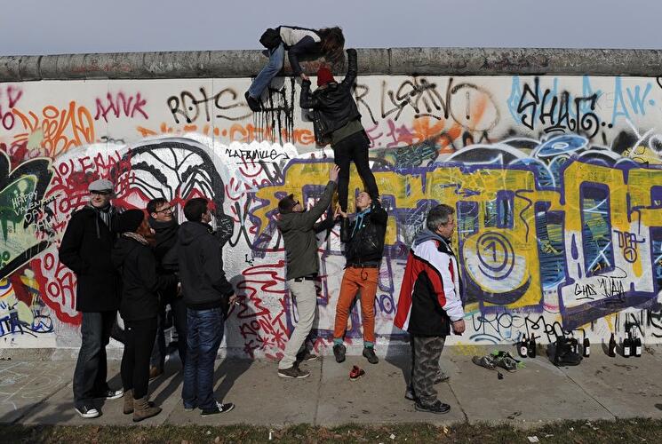 Demonstration zum Erhalt der East Side Gallery