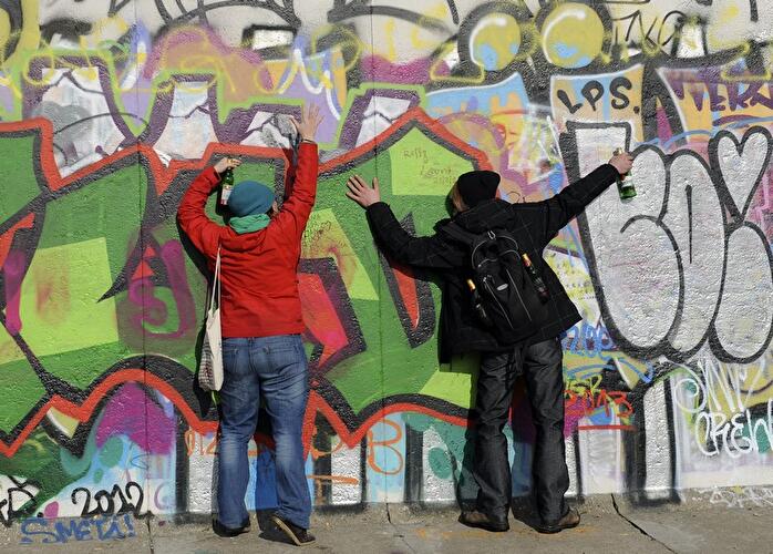 Demonstration zum Erhalt der East Side Gallery