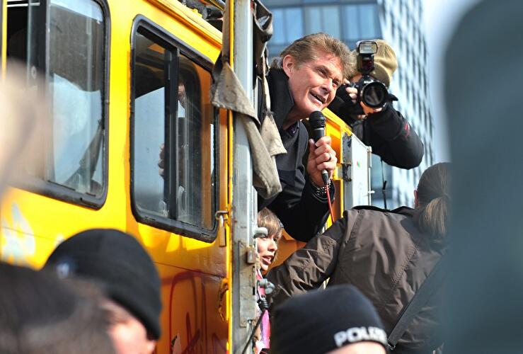 Demonstration zum Erhalt der East Side Gallery