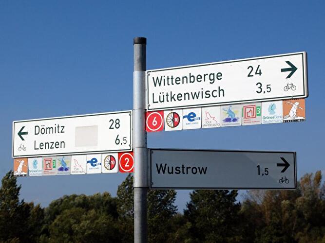 Gut ausgeschildert