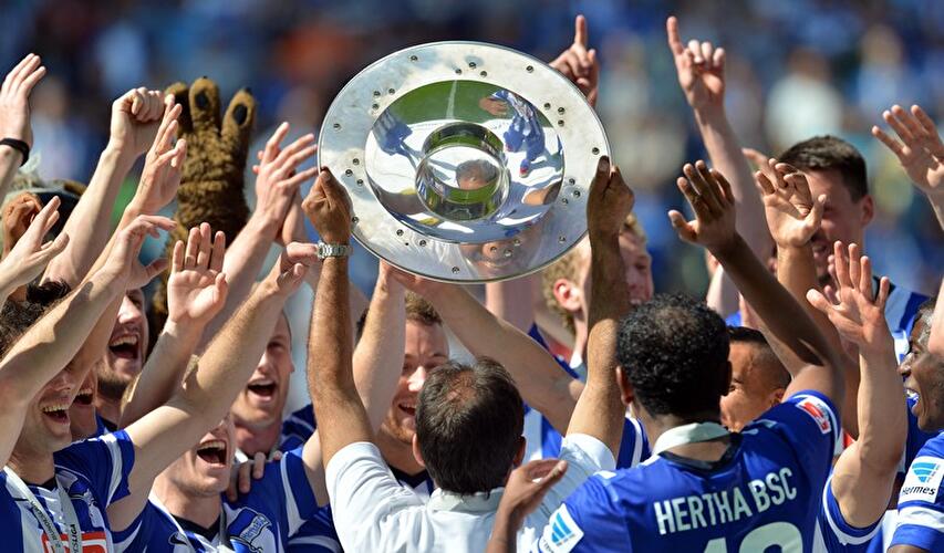 Hertha BSC feiert den Aufstieg
