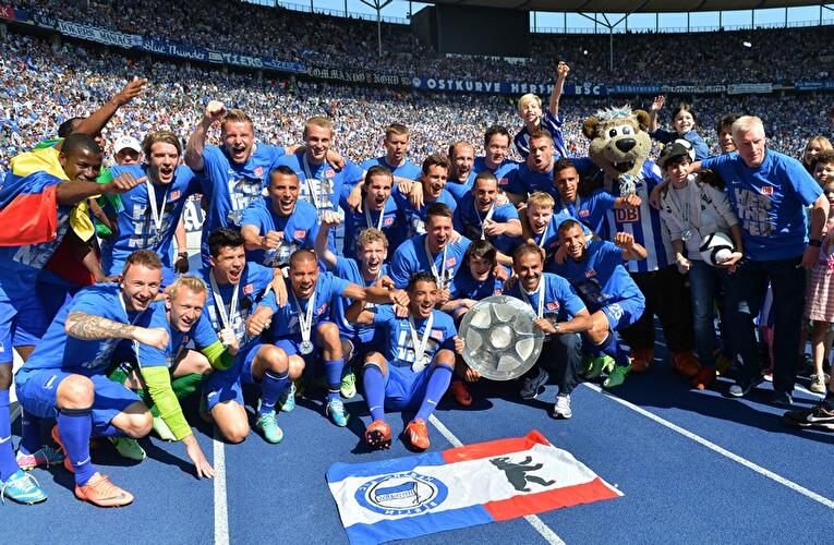 Hertha BSC feiert den Aufstieg