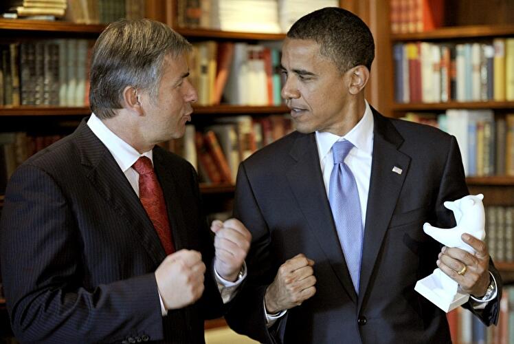 Obama besucht Berlin 2008