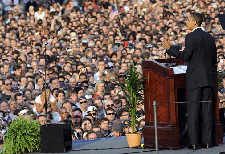 Obama besucht Berlin 2008
