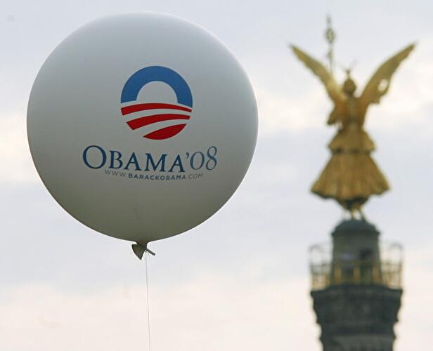 Obama besucht Berlin 2008