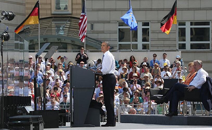 US-Präsident Obama: Rede am Brandenburger Tor