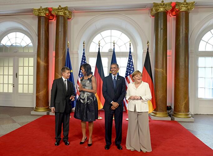 Obama-Dinner im Schloss Charlottenburg (19.06.2013)
