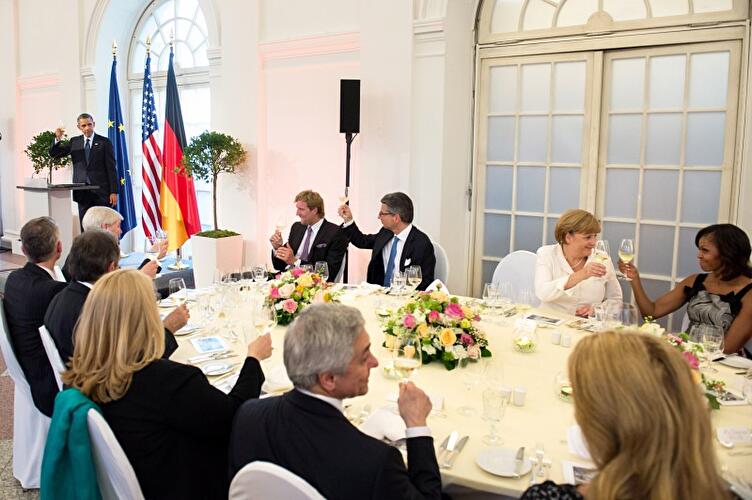 Obama-Dinner im Schloss Charlottenburg