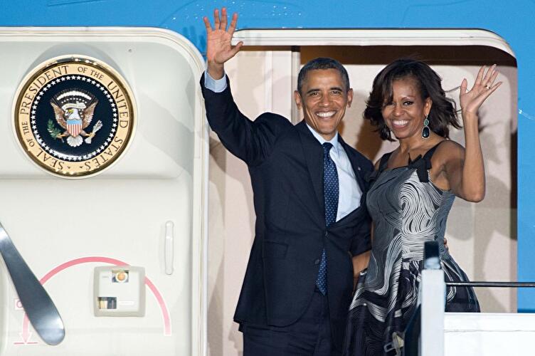 Abreise von US-Präsident Obama von Berlin-Tegel