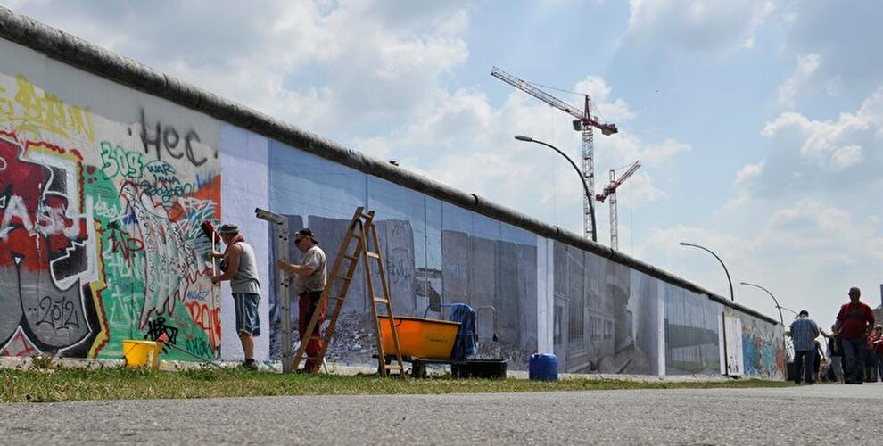 Fotoausstellung an der Berliner Mauer