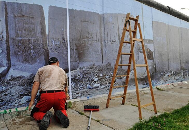 Fotoausstellung an der Berliner Mauer