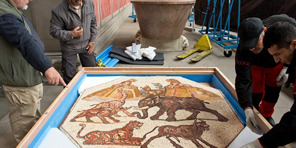 Römisches Mosaik im Alten Museum