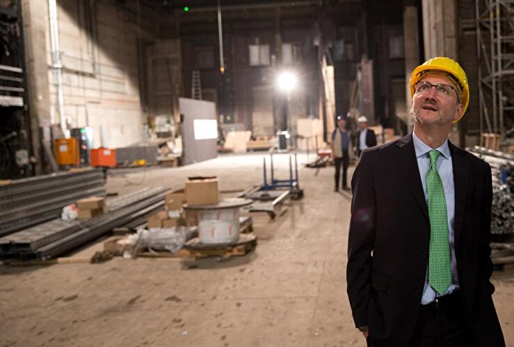 Baustellenbesichtigung der Deutschen Oper