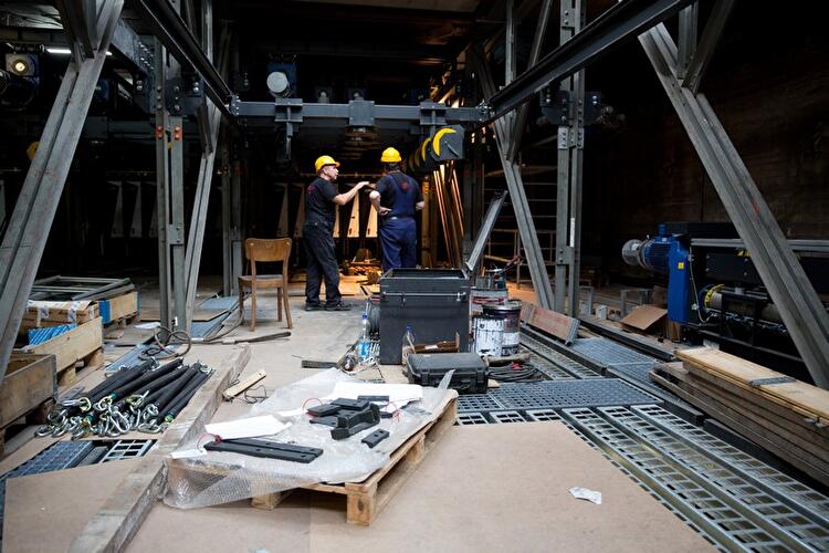 Baustellenbesichtigung der Deutschen Oper